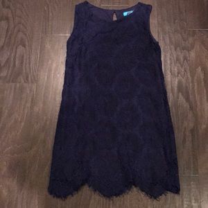 Blue lace dress